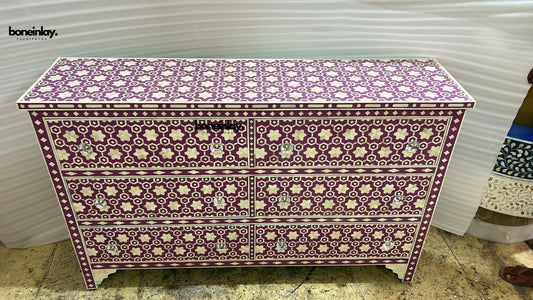 Bone inlay luxurious design of drawer