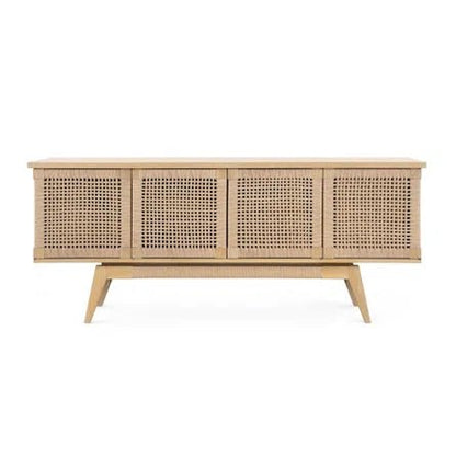 Designer Handmade With Natural Color Solid Wooden Sideboard Cabinet Buffet & Sideboard - Bone Inlay Furnitures