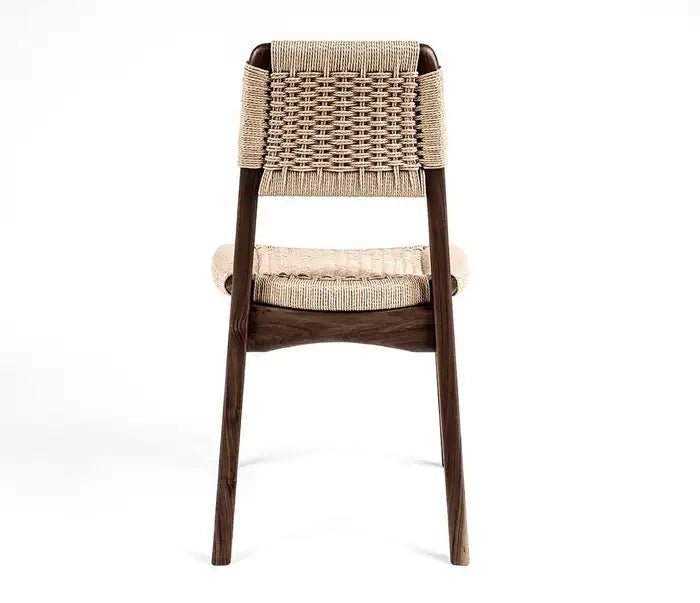 Designer Handmade Woven Danish Cord Dining Chair Mid Century Modern Style Dining Chair - Bone Inlay Furnitures