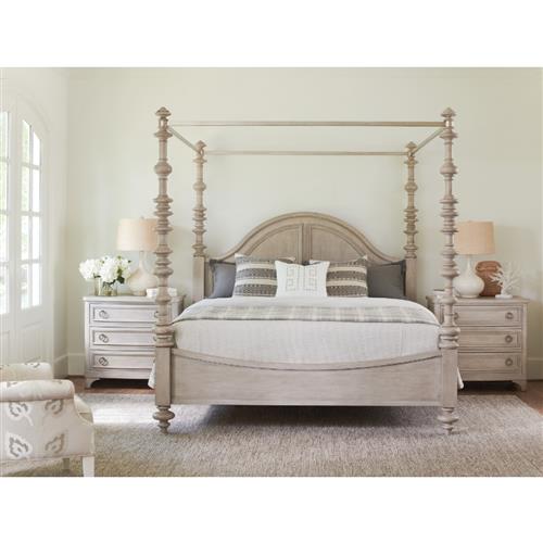 French Design Handmade Bed with Canopy Beds & Bed Frames - Bone Inlay Furnitures