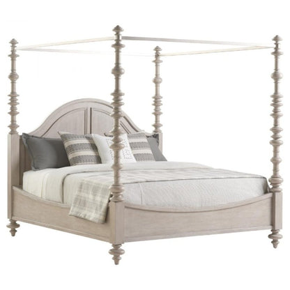 French Design Handmade Bed with Canopy Beds & Bed Frames - Bone Inlay Furnitures