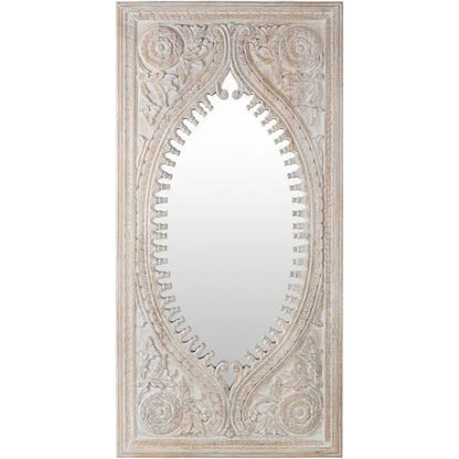 Hand Carved Modern Large Mirror mirror frame - Bone Inlay Furnitures