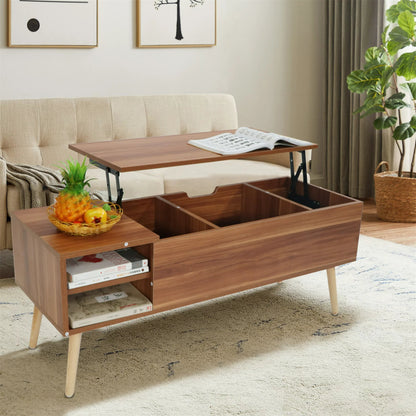 Handmade designer Lift Top Coffee Table with Open Storage shelf Coffee Table - Bone Inlay Furnitures