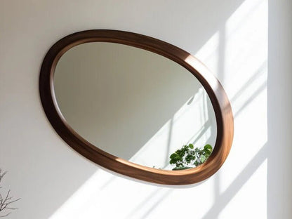 Handmade Designer Real Wavy Mirror Frame mirror frame - Bone Inlay Furnitures