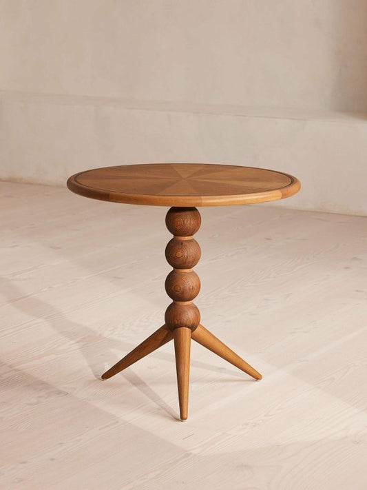 Handmade Designer Solid Wooden Round Dining Table Dining Table - Bone Inlay Furnitures