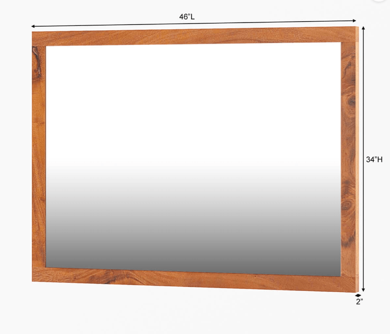 Handmade Designer Wooden Square Shape Mirror Frame mirror frame - Bone Inlay Furnitures