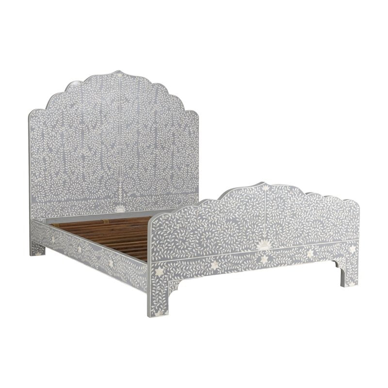 Handmade Mother of Pearl / Bone Inlay Maharaja Bed Beds - Bone Inlay Furnitures