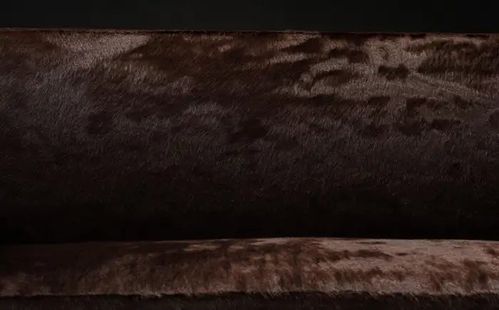 Handmade Pierre Jeanneret Sofa in Cognac Hide Brown Color Sofa - Bone Inlay Furnitures