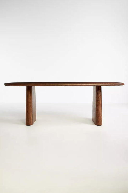 Handmade Wooden Natural Rectangle Dining Table Dining Table - Bone Inlay Furnitures