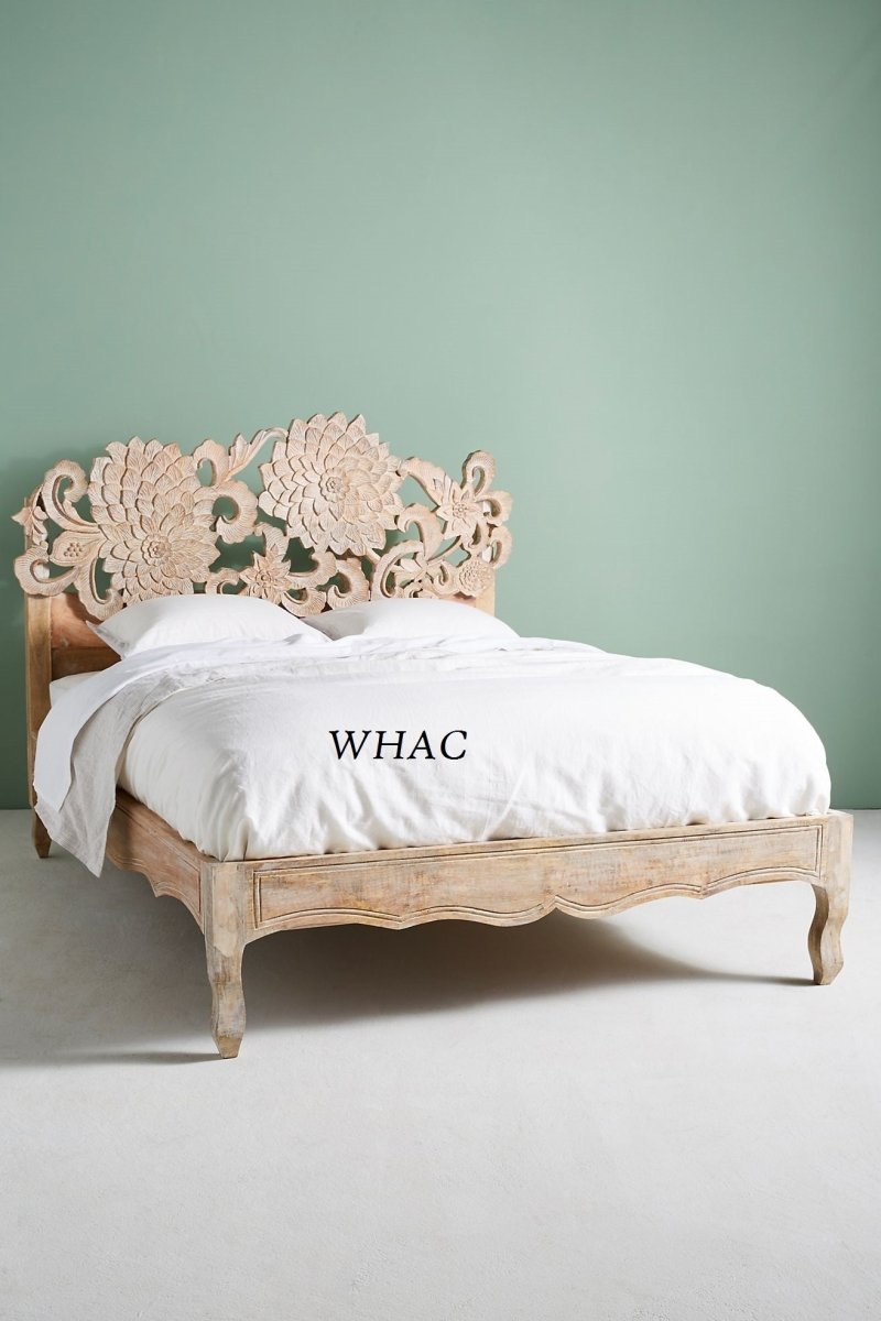 Handcarved on sale albaron bed